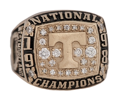 1998 Tennessee Volunteers Football National Championship Players Ring - Eric Westmoreland